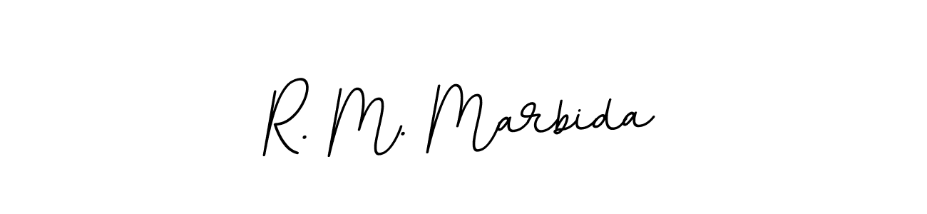 R. M. Marbida stylish signature style. Best Handwritten Sign (BallpointsItalic-DORy9) for my name. Handwritten Signature Collection Ideas for my name R. M. Marbida. R. M. Marbida signature style 11 images and pictures png