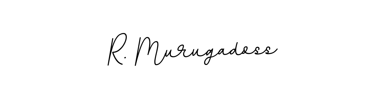 Create a beautiful signature design for name R. Murugadoss. With this signature (BallpointsItalic-DORy9) fonts, you can make a handwritten signature for free. R. Murugadoss signature style 11 images and pictures png
