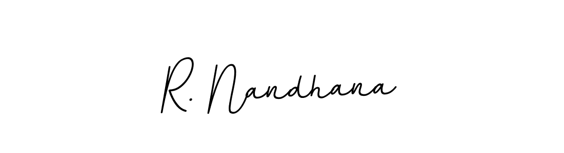 You can use this online signature creator to create a handwritten signature for the name R. Nandhana. This is the best online autograph maker. R. Nandhana signature style 11 images and pictures png