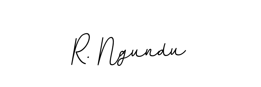 How to make R. Ngundu name signature. Use BallpointsItalic-DORy9 style for creating short signs online. This is the latest handwritten sign. R. Ngundu signature style 11 images and pictures png