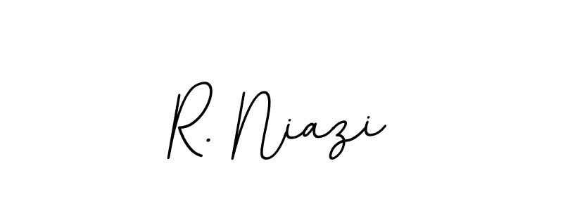 Make a beautiful signature design for name R. Niazi. With this signature (BallpointsItalic-DORy9) style, you can create a handwritten signature for free. R. Niazi signature style 11 images and pictures png