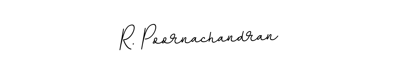 Make a beautiful signature design for name R. Poornachandran. With this signature (BallpointsItalic-DORy9) style, you can create a handwritten signature for free. R. Poornachandran signature style 11 images and pictures png