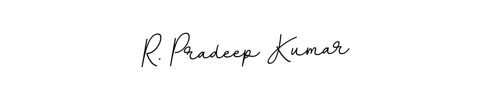 Create a beautiful signature design for name R. Pradeep Kumar. With this signature (BallpointsItalic-DORy9) fonts, you can make a handwritten signature for free. R. Pradeep Kumar signature style 11 images and pictures png