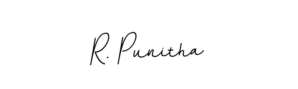 Make a beautiful signature design for name R. Punitha. With this signature (BallpointsItalic-DORy9) style, you can create a handwritten signature for free. R. Punitha signature style 11 images and pictures png