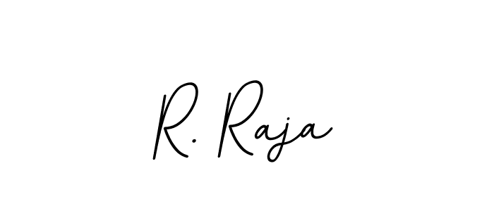 Use a signature maker to create a handwritten signature online. With this signature software, you can design (BallpointsItalic-DORy9) your own signature for name R. Raja. R. Raja signature style 11 images and pictures png