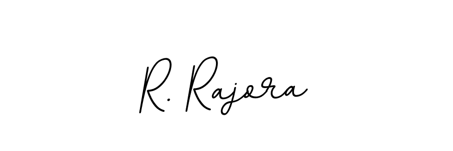 Design your own signature with our free online signature maker. With this signature software, you can create a handwritten (BallpointsItalic-DORy9) signature for name R. Rajora. R. Rajora signature style 11 images and pictures png