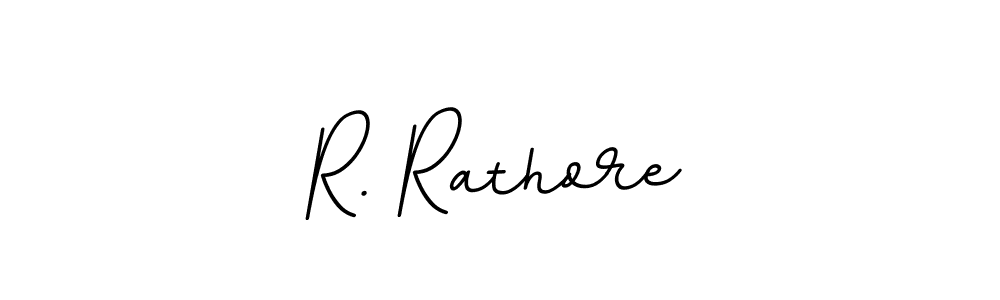 Make a beautiful signature design for name R. Rathore. With this signature (BallpointsItalic-DORy9) style, you can create a handwritten signature for free. R. Rathore signature style 11 images and pictures png