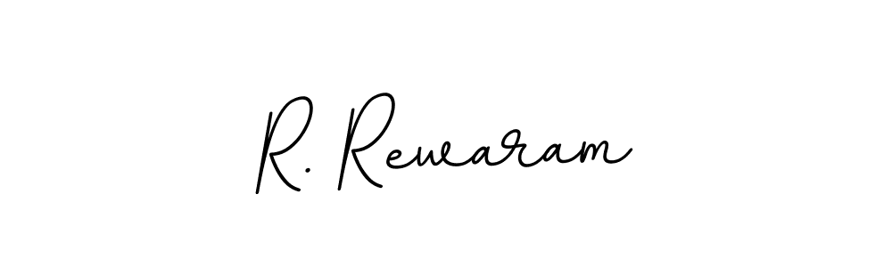 Design your own signature with our free online signature maker. With this signature software, you can create a handwritten (BallpointsItalic-DORy9) signature for name R. Rewaram. R. Rewaram signature style 11 images and pictures png