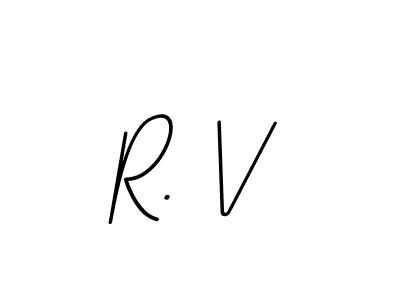 This is the best signature style for the R. V name. Also you like these signature font (BallpointsItalic-DORy9). Mix name signature. R. V signature style 11 images and pictures png