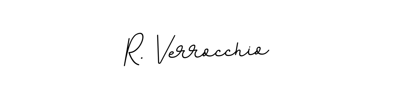 It looks lik you need a new signature style for name R. Verrocchio. Design unique handwritten (BallpointsItalic-DORy9) signature with our free signature maker in just a few clicks. R. Verrocchio signature style 11 images and pictures png