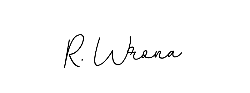 It looks lik you need a new signature style for name R. Wrona. Design unique handwritten (BallpointsItalic-DORy9) signature with our free signature maker in just a few clicks. R. Wrona signature style 11 images and pictures png
