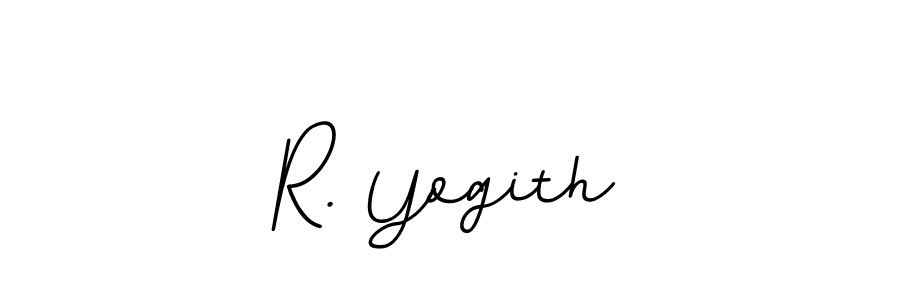 Create a beautiful signature design for name R. Yogith. With this signature (BallpointsItalic-DORy9) fonts, you can make a handwritten signature for free. R. Yogith signature style 11 images and pictures png