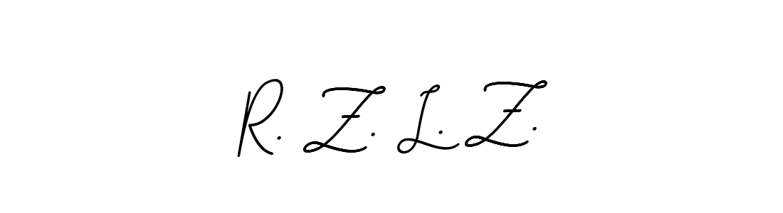 Make a beautiful signature design for name R. Z. L. Z.. With this signature (BallpointsItalic-DORy9) style, you can create a handwritten signature for free. R. Z. L. Z. signature style 11 images and pictures png