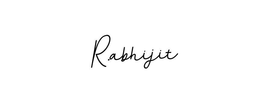 Design your own signature with our free online signature maker. With this signature software, you can create a handwritten (BallpointsItalic-DORy9) signature for name R.abhijit. R.abhijit signature style 11 images and pictures png