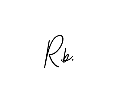 How to make R.b. name signature. Use BallpointsItalic-DORy9 style for creating short signs online. This is the latest handwritten sign. R.b. signature style 11 images and pictures png