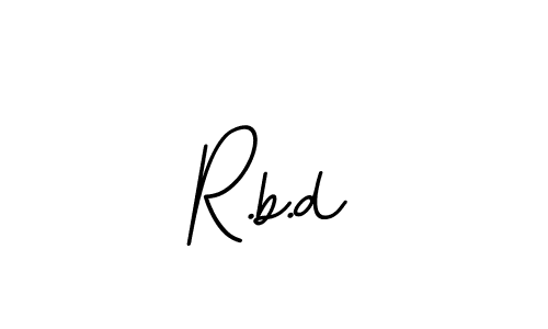 You should practise on your own different ways (BallpointsItalic-DORy9) to write your name (R.b.d) in signature. don't let someone else do it for you. R.b.d signature style 11 images and pictures png