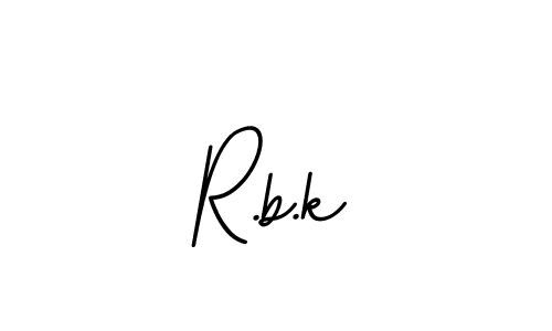 The best way (BallpointsItalic-DORy9) to make a short signature is to pick only two or three words in your name. The name R.b.k include a total of six letters. For converting this name. R.b.k signature style 11 images and pictures png