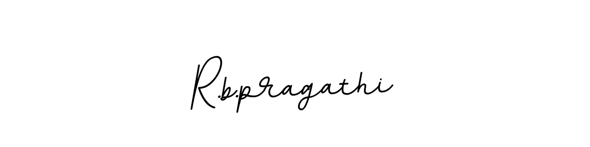 Design your own signature with our free online signature maker. With this signature software, you can create a handwritten (BallpointsItalic-DORy9) signature for name R.b.pragathi. R.b.pragathi signature style 11 images and pictures png