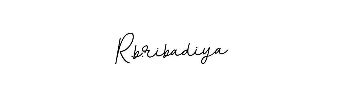 Here are the top 10 professional signature styles for the name R.b.ribadiya. These are the best autograph styles you can use for your name. R.b.ribadiya signature style 11 images and pictures png