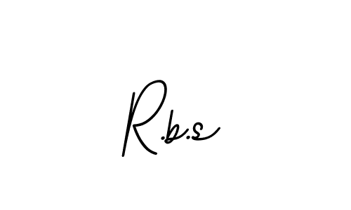 How to make R.b.s name signature. Use BallpointsItalic-DORy9 style for creating short signs online. This is the latest handwritten sign. R.b.s signature style 11 images and pictures png