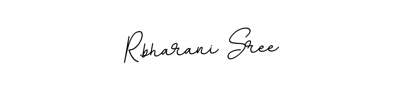 Create a beautiful signature design for name R.bharani Sree. With this signature (BallpointsItalic-DORy9) fonts, you can make a handwritten signature for free. R.bharani Sree signature style 11 images and pictures png