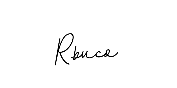 Use a signature maker to create a handwritten signature online. With this signature software, you can design (BallpointsItalic-DORy9) your own signature for name R.buco. R.buco signature style 11 images and pictures png