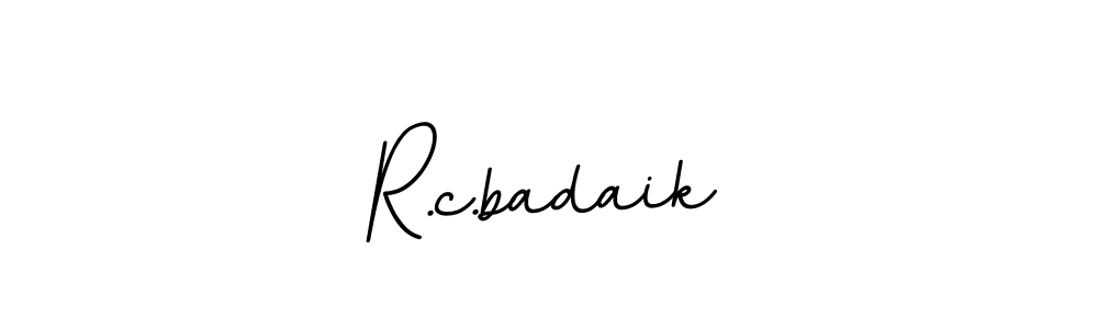 You should practise on your own different ways (BallpointsItalic-DORy9) to write your name (R.c.badaik) in signature. don't let someone else do it for you. R.c.badaik signature style 11 images and pictures png
