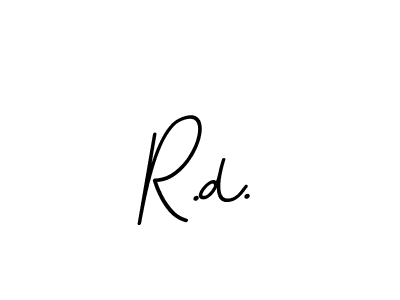 R.d. stylish signature style. Best Handwritten Sign (BallpointsItalic-DORy9) for my name. Handwritten Signature Collection Ideas for my name R.d.. R.d. signature style 11 images and pictures png