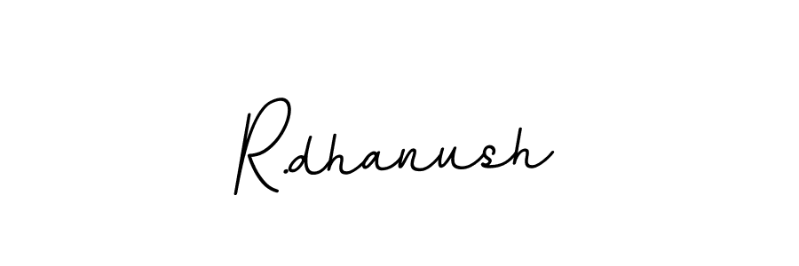 How to make R.dhanush name signature. Use BallpointsItalic-DORy9 style for creating short signs online. This is the latest handwritten sign. R.dhanush signature style 11 images and pictures png