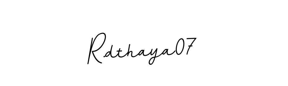 You should practise on your own different ways (BallpointsItalic-DORy9) to write your name (R.dthaya07) in signature. don't let someone else do it for you. R.dthaya07 signature style 11 images and pictures png