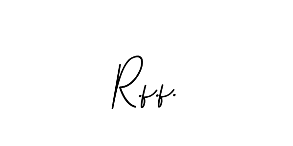 This is the best signature style for the R.f.f. name. Also you like these signature font (BallpointsItalic-DORy9). Mix name signature. R.f.f. signature style 11 images and pictures png