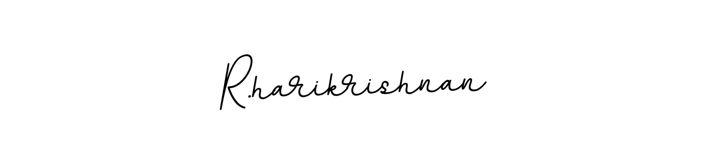 You should practise on your own different ways (BallpointsItalic-DORy9) to write your name (R.harikrishnan) in signature. don't let someone else do it for you. R.harikrishnan signature style 11 images and pictures png