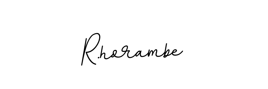 Similarly BallpointsItalic-DORy9 is the best handwritten signature design. Signature creator online .You can use it as an online autograph creator for name R.horambe. R.horambe signature style 11 images and pictures png