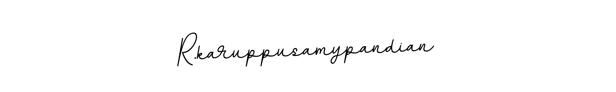 Create a beautiful signature design for name R.karuppusamypandian. With this signature (BallpointsItalic-DORy9) fonts, you can make a handwritten signature for free. R.karuppusamypandian signature style 11 images and pictures png