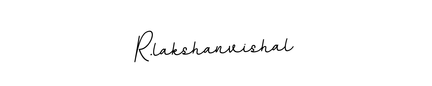 Create a beautiful signature design for name R.lakshanvishal. With this signature (BallpointsItalic-DORy9) fonts, you can make a handwritten signature for free. R.lakshanvishal signature style 11 images and pictures png