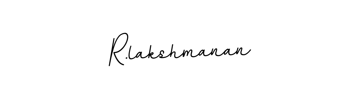 Make a beautiful signature design for name R.lakshmanan. With this signature (BallpointsItalic-DORy9) style, you can create a handwritten signature for free. R.lakshmanan signature style 11 images and pictures png