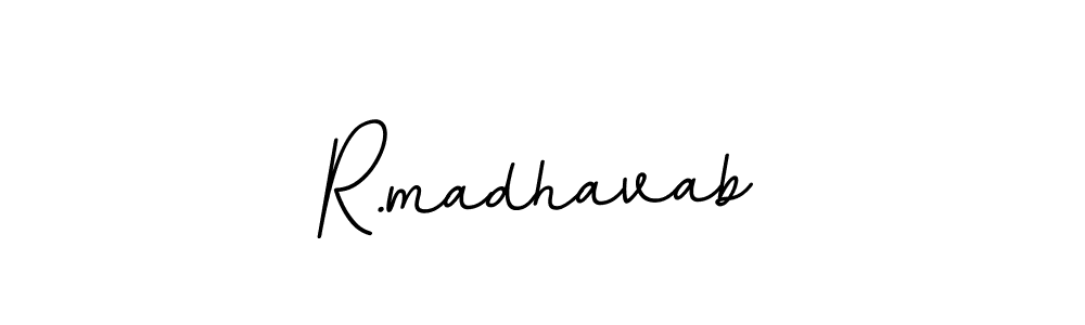 How to make R.madhavab signature? BallpointsItalic-DORy9 is a professional autograph style. Create handwritten signature for R.madhavab name. R.madhavab signature style 11 images and pictures png