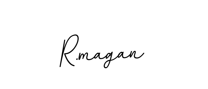 Make a beautiful signature design for name R.magan. With this signature (BallpointsItalic-DORy9) style, you can create a handwritten signature for free. R.magan signature style 11 images and pictures png
