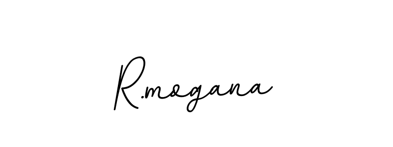 Use a signature maker to create a handwritten signature online. With this signature software, you can design (BallpointsItalic-DORy9) your own signature for name R.mogana. R.mogana signature style 11 images and pictures png