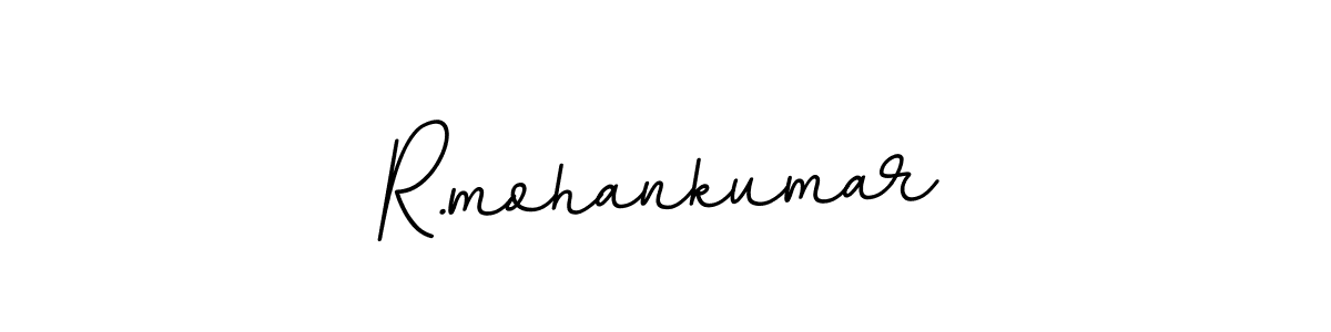 Make a beautiful signature design for name R.mohankumar. With this signature (BallpointsItalic-DORy9) style, you can create a handwritten signature for free. R.mohankumar signature style 11 images and pictures png