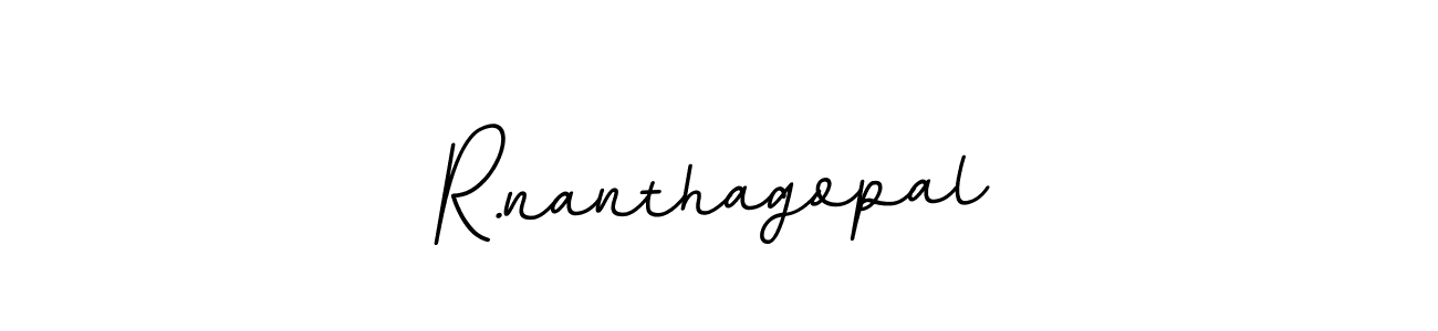 You should practise on your own different ways (BallpointsItalic-DORy9) to write your name (R.nanthagopal) in signature. don't let someone else do it for you. R.nanthagopal signature style 11 images and pictures png
