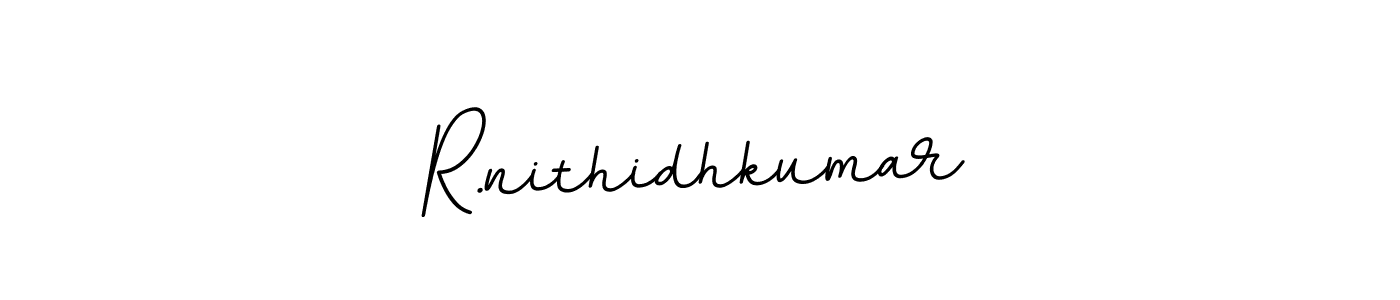 Also we have R.nithidhkumar name is the best signature style. Create professional handwritten signature collection using BallpointsItalic-DORy9 autograph style. R.nithidhkumar signature style 11 images and pictures png