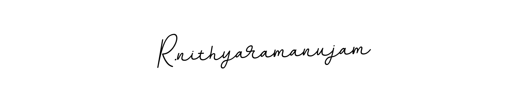 Similarly BallpointsItalic-DORy9 is the best handwritten signature design. Signature creator online .You can use it as an online autograph creator for name R.nithyaramanujam. R.nithyaramanujam signature style 11 images and pictures png