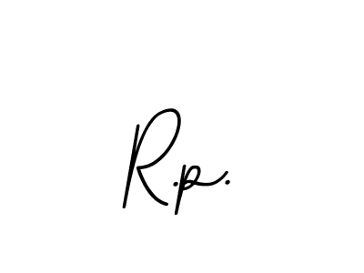 Make a beautiful signature design for name R.p.. With this signature (BallpointsItalic-DORy9) style, you can create a handwritten signature for free. R.p. signature style 11 images and pictures png