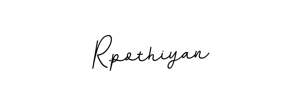 Make a beautiful signature design for name R.pothiyan. With this signature (BallpointsItalic-DORy9) style, you can create a handwritten signature for free. R.pothiyan signature style 11 images and pictures png
