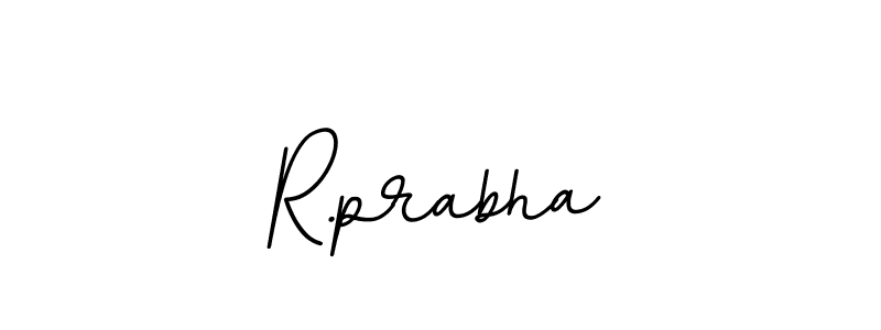 How to make R.prabha name signature. Use BallpointsItalic-DORy9 style for creating short signs online. This is the latest handwritten sign. R.prabha signature style 11 images and pictures png