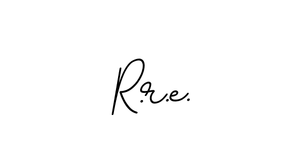 The best way (BallpointsItalic-DORy9) to make a short signature is to pick only two or three words in your name. The name R.r.e. include a total of six letters. For converting this name. R.r.e. signature style 11 images and pictures png