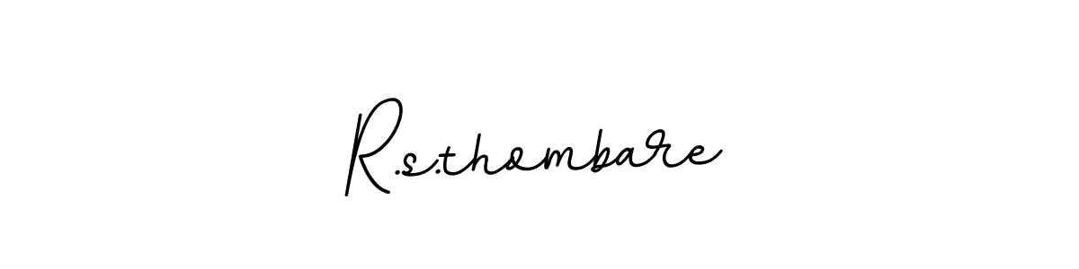 Create a beautiful signature design for name R.s.thombare. With this signature (BallpointsItalic-DORy9) fonts, you can make a handwritten signature for free. R.s.thombare signature style 11 images and pictures png