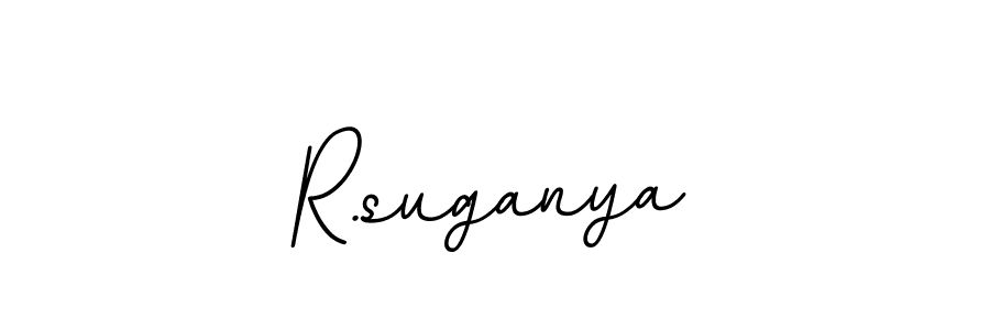 R.suganya stylish signature style. Best Handwritten Sign (BallpointsItalic-DORy9) for my name. Handwritten Signature Collection Ideas for my name R.suganya. R.suganya signature style 11 images and pictures png