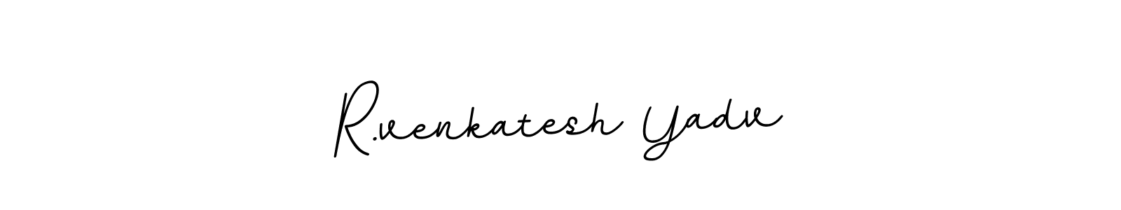 BallpointsItalic-DORy9 is a professional signature style that is perfect for those who want to add a touch of class to their signature. It is also a great choice for those who want to make their signature more unique. Get R.venkatesh Yadv name to fancy signature for free. R.venkatesh Yadv signature style 11 images and pictures png